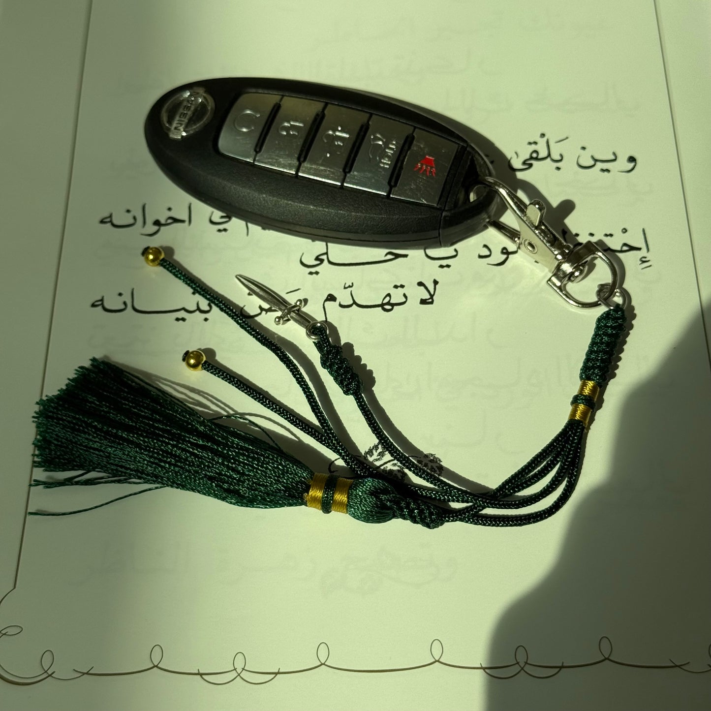 Keychain with knife