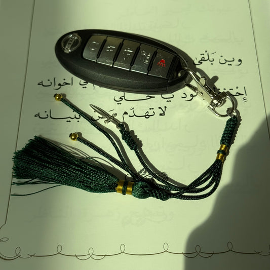 Keychain with knife