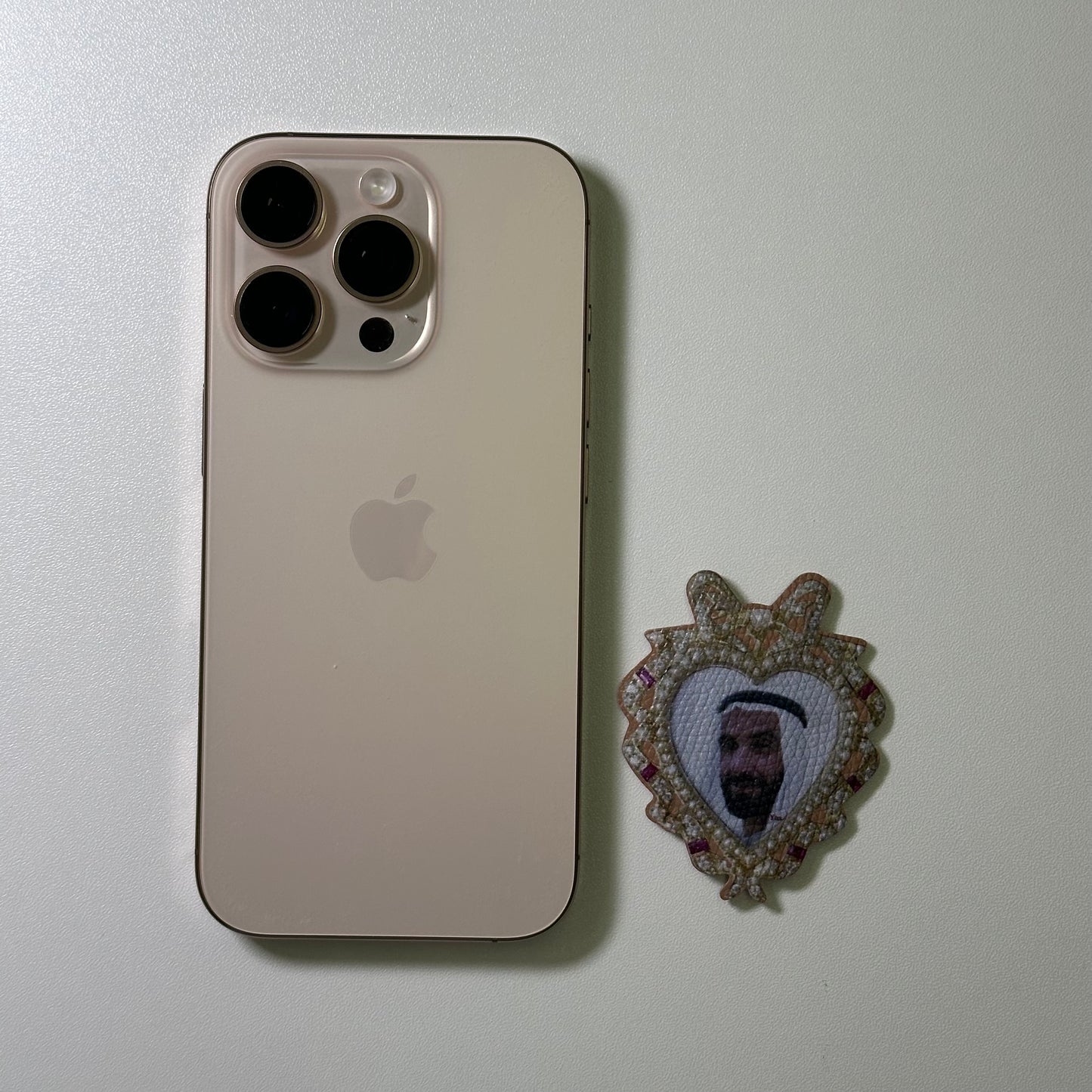 Sheikh zayed leather sticker