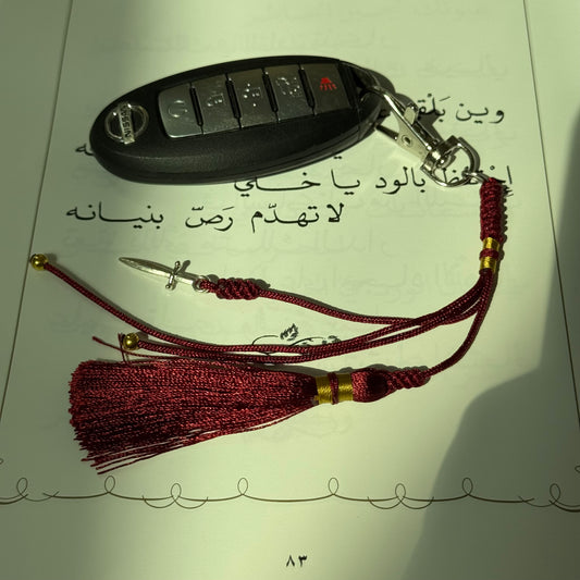 Keychain with knife