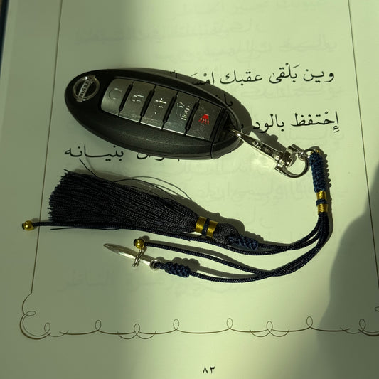 Keychain with knife