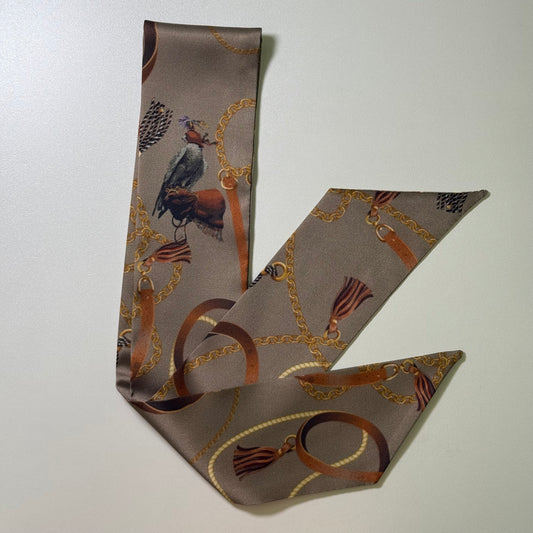 Light grey twilly (silk)