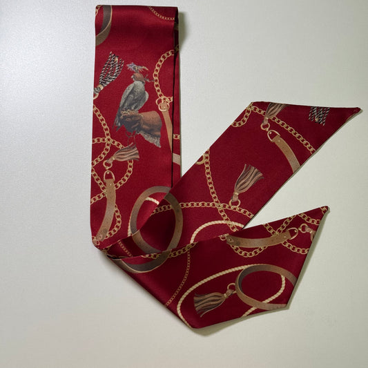 Red twilly (silk)