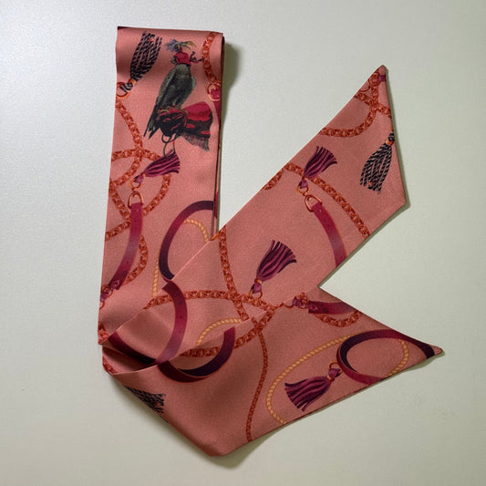Pink twilly (silk)