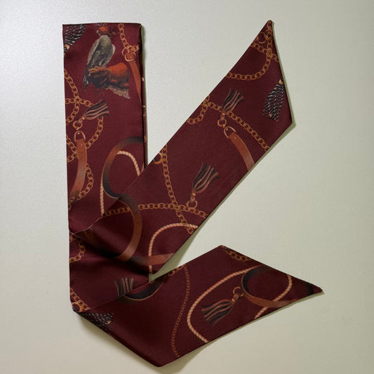 Maroon twilly (silk)